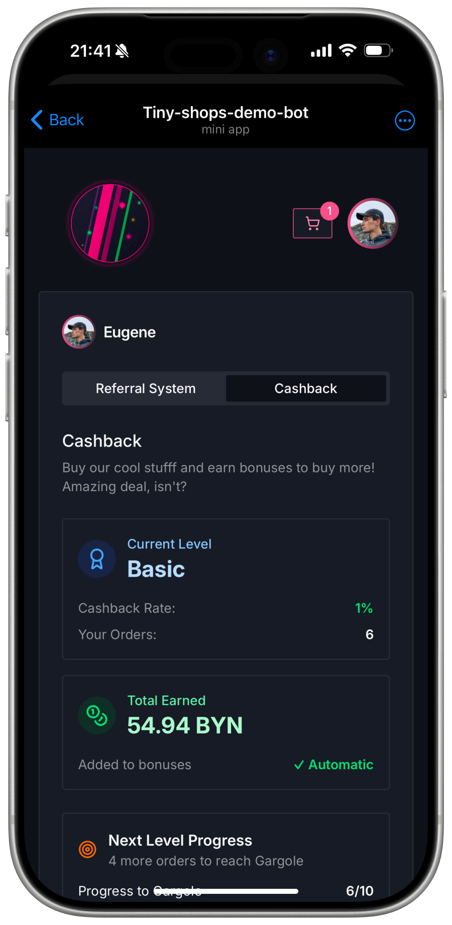 Cashback System